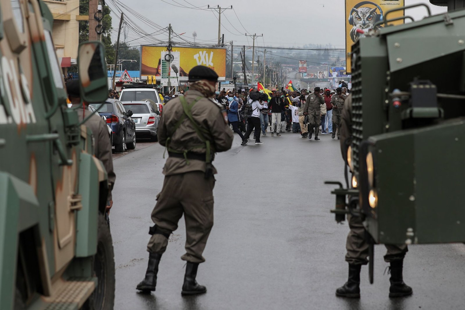 Protesto em Moçambique tem conflito entre manifestantes e a polícia. Crédtio: Lusa, EPA