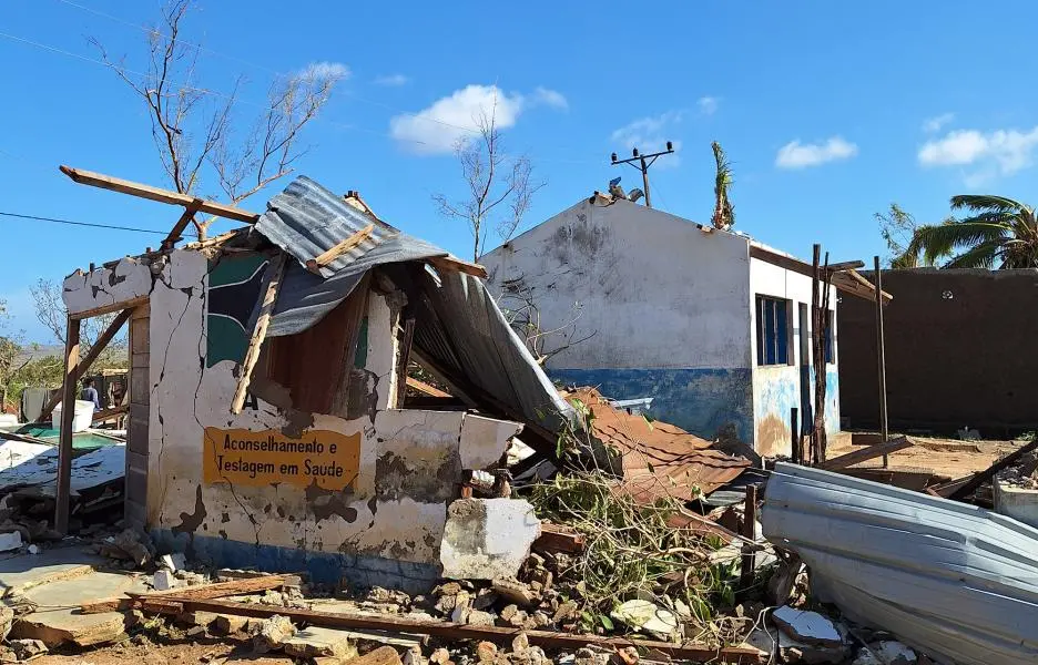 Passagem do ciclone Chido destruiu centro de saúde. Crédito: Médico Sem Fronteiras, em 16 de dezembro de 2024