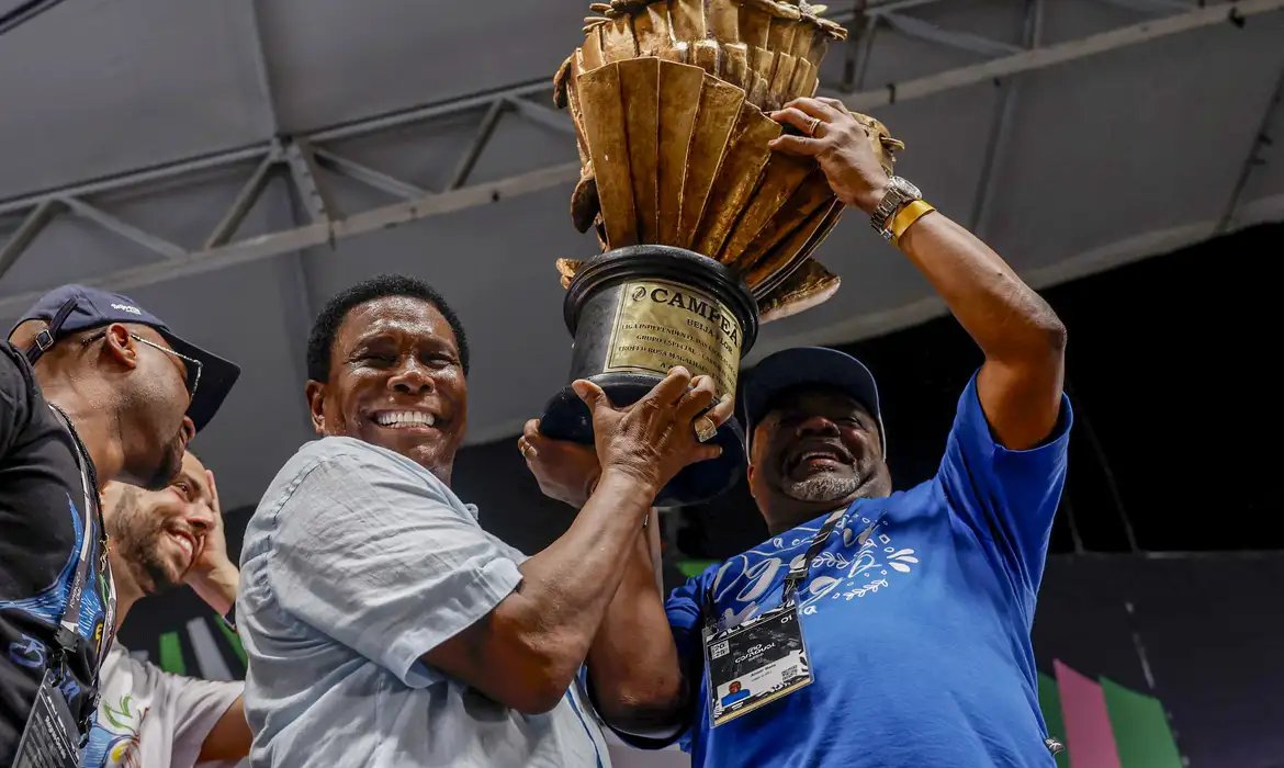 Beija-Flor é a grande campeã do carnaval 2025. Crédito: Tânia Rêgo, Agência Brasil