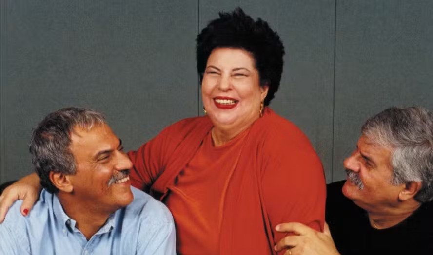 Irmãos Danilo Caymmi (à esquerda), Nana e Dori. Crédito: Divulgação.
