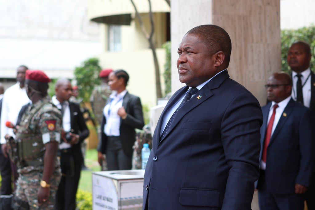 Presidente de Moçambique, Filipe Nyusi. Crédito: LUÍSA NHANTUMBO/LUSA