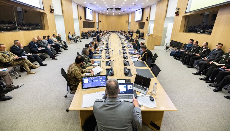 Reunião na OTAN em 24 de fevereiro de 2024. Crédito: OTAN