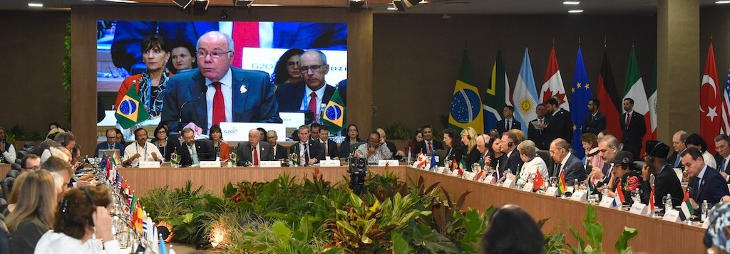 Mauro Vieira presidiu o encontro do G20 em fevereiro, no Brasil. Crédito: Márcio Batista, MRE