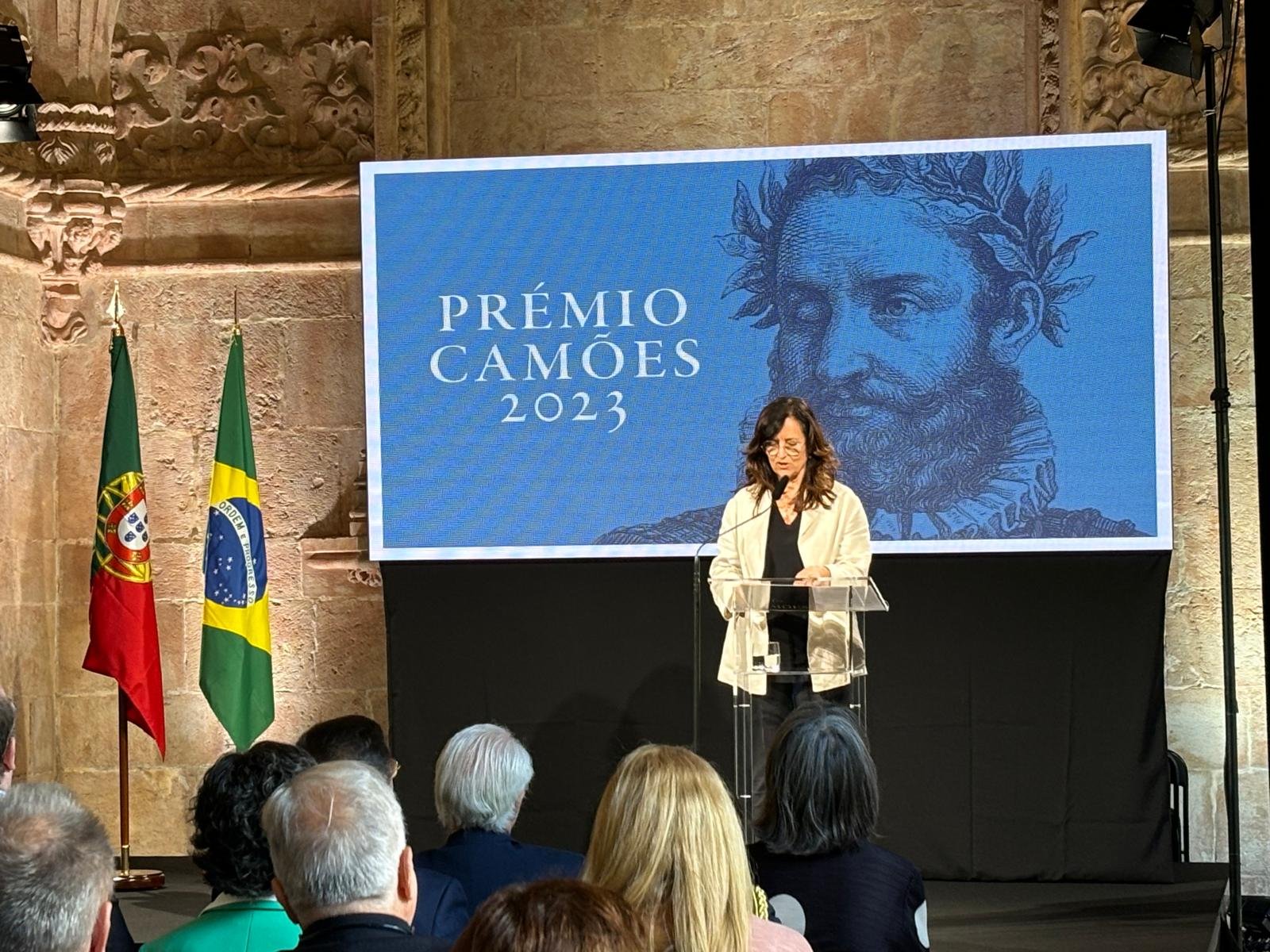 Ministra Dalila Rodrigues na entrega do Prêmio Camões. Crédito: Jordan Alves, BRASIL JÁ