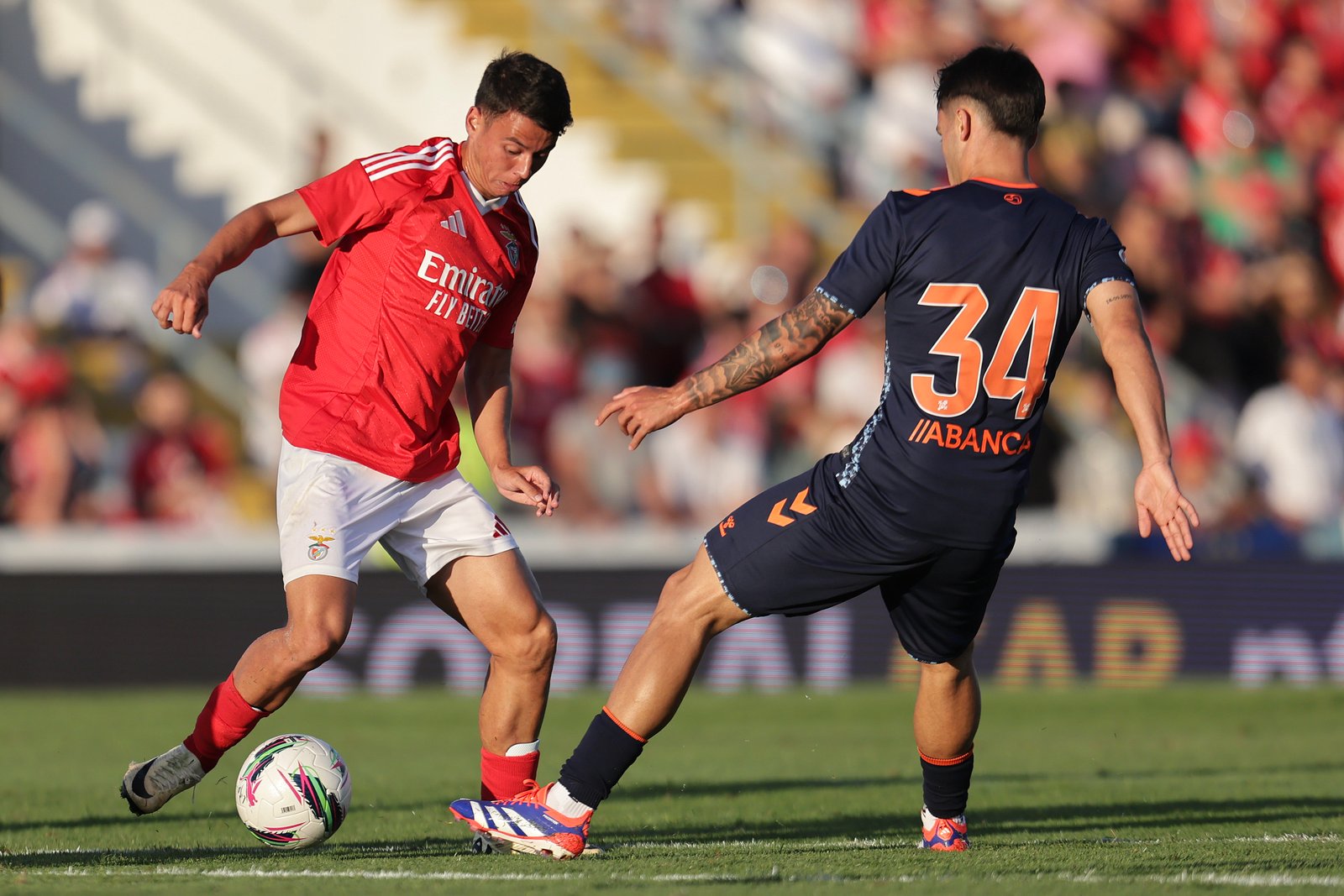 Jogo entre o Benfica e o Celta de Vigo, em 13 de julho de 2024. Crédito: Manuel Fernando Araújo, Lusa