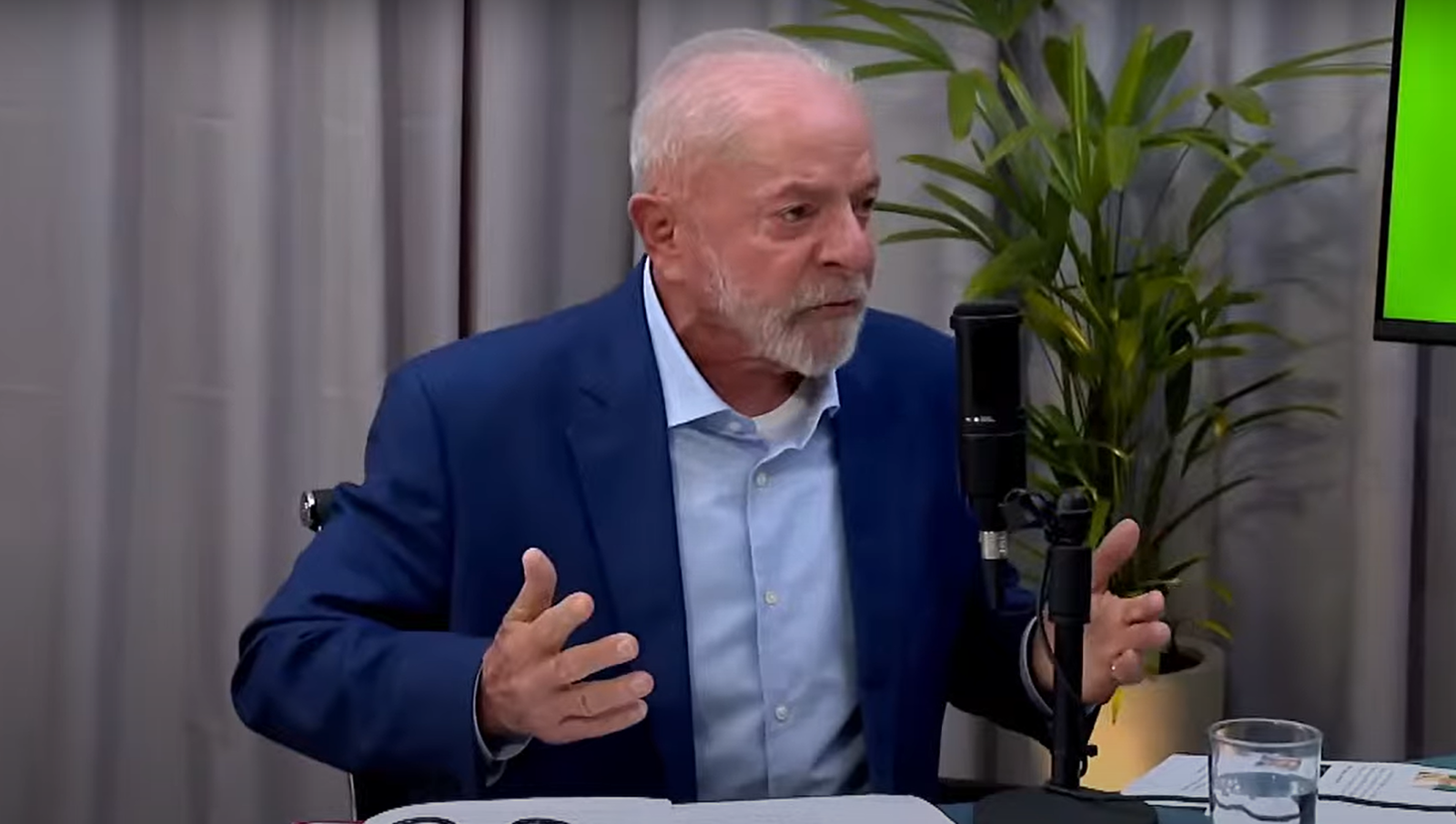 Presidente Lula em entrevista à Rádio Difusora. Crédito: Reprodução 