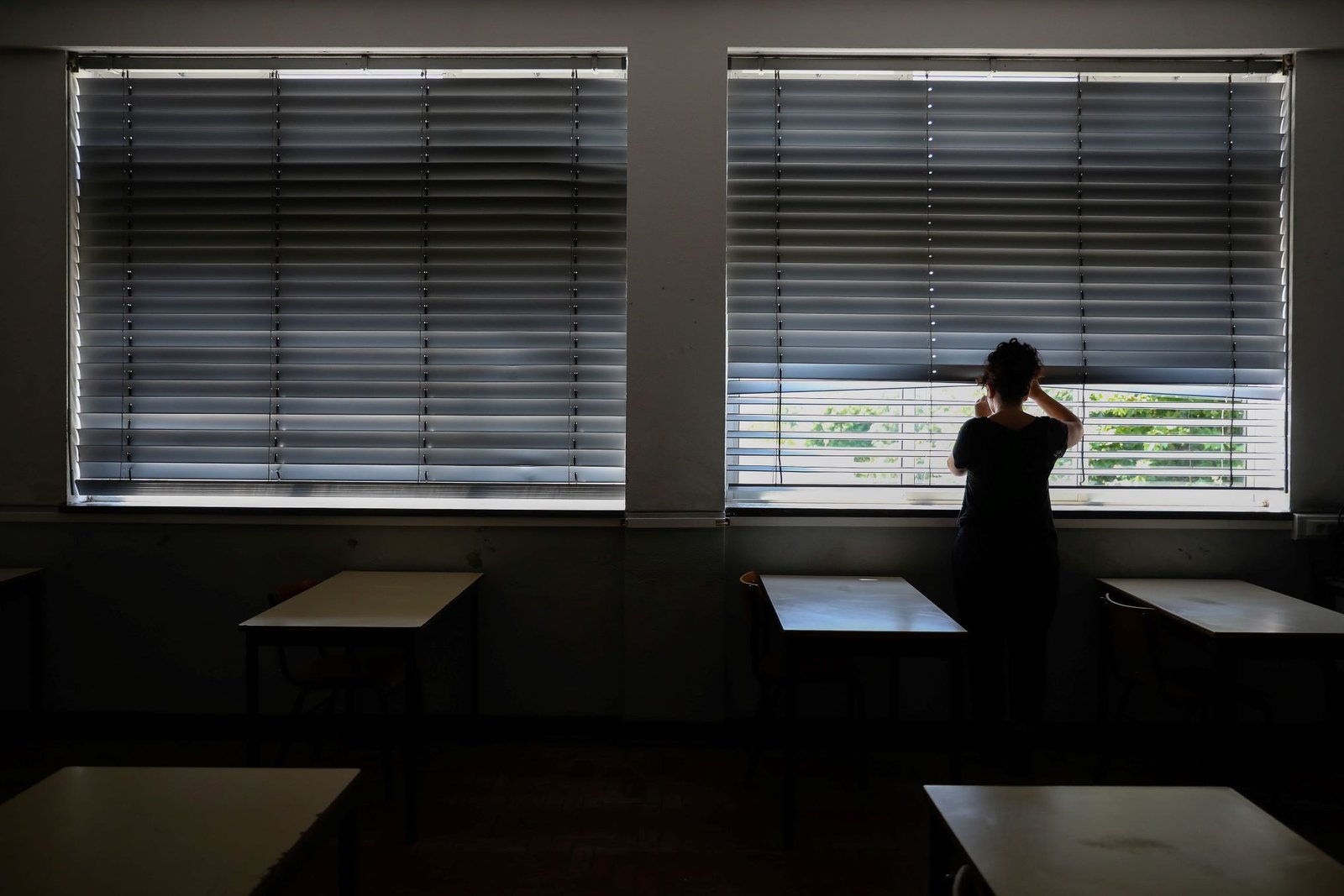 Sala de aula na escola secundária Dr. Serafim Leite (Arquivo). Crédito: José Coelho, Lusa